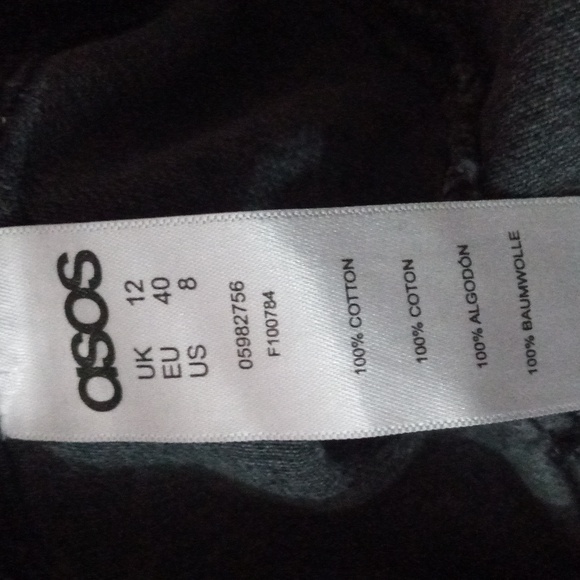 ASOS - Black - 100% Cotton.- Denim Jacket - Size 8 - Runs Large - - Picture 6 of 9